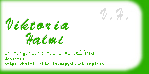 viktoria halmi business card